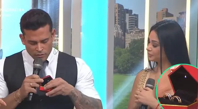 Christian Domínguez sorprendió a Pamela Franco