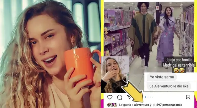 Ale Venturo reparte likes a Melissa Paredes y su novio Anthony Aranda.