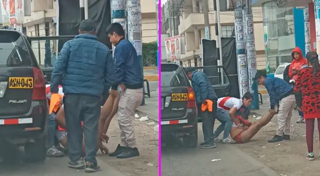 La joven terminó completamente dormida tras una noche de fiesta.