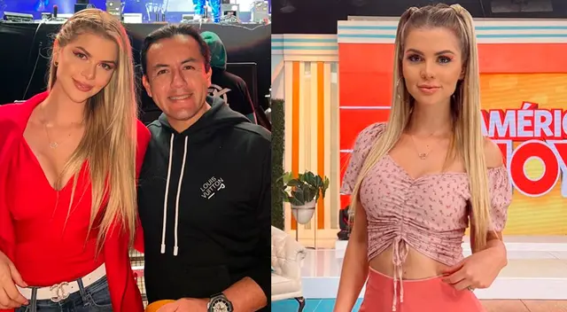 Brunella Horna se mostró incómoda con petición de su compañero de América Hoy.