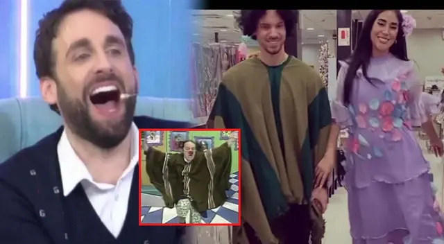 Peluchín se ríe del disfraz de Anthony Aranda.