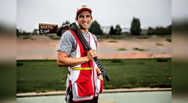 Nicolás Pacheco en casa espera poner el tiro peruano en las  Olimpiadas de París.