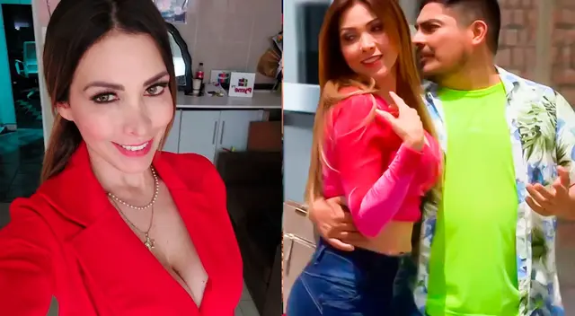 Lucecita Ceballos disfruta de los piquitos con Joel en Al fondo hay sitio.