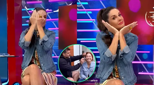 Rebeca Escribens se emocionó