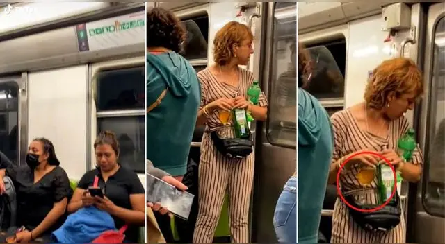 La señora fue vista en una singular situación en medio del tren y usuarios en TikTok la vacilan. La señora fue vista en una singular situación en medio del tren y usuarios en TikTok la vacilan.