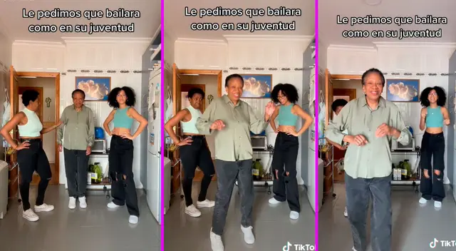 La adulta mayor dejó a sus hijas completamente sorprendidas. La adulta mayor dejó a sus hijas completamente sorprendidas.