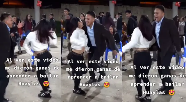 Jóvenes protagonizan curiosos pasos de baile al ritmo de huaylas y es viral en TikTok. Jóvenes protagonizan curiosos pasos de baile al ritmo de huaylas y es viral en TikTok.