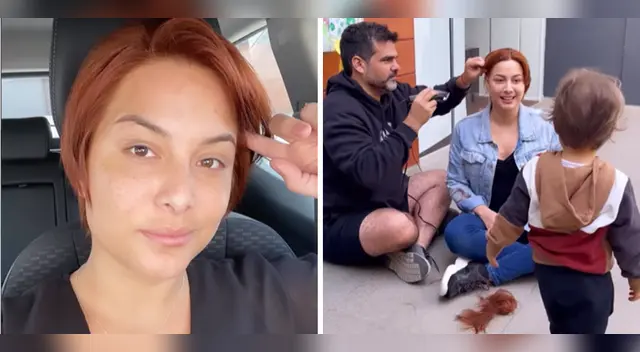 Natalia Salas habla sobre su hijo tras raparse.