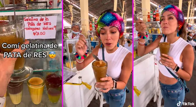 La joven se animó a probar el postre cusqueño y se soprendió por su sabor. La joven se animó a probar el postre cusqueño y se soprendió por su sabor.