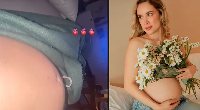 Ale Venturo enternece al compartir tierno clip de las pataditas de su bebé