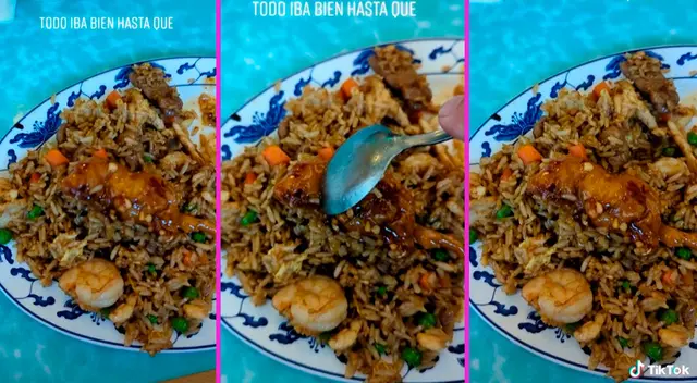 El joven no pasó un buen momento, ya que no imaginó que encontraría un ratón en su plato.
