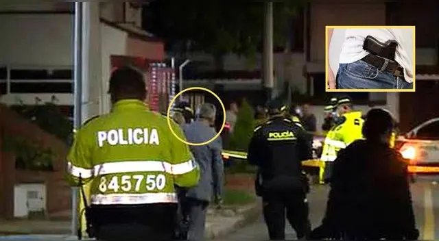 El padre de familia vio que estaban amenazando a su esposa y no dudó en usar su arma contra los ladrones en Colombia. El padre de familia vio que estaban amenazando a su esposa y no dudó en usar su arma contra los ladrones en Colombia.