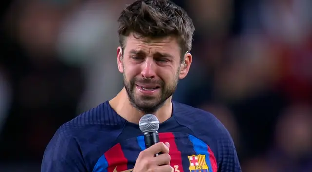 Gerard Piqué rompió en llanto y el público lo ovacionó. Gerard Piqué rompió en llanto y el público lo ovacionó.