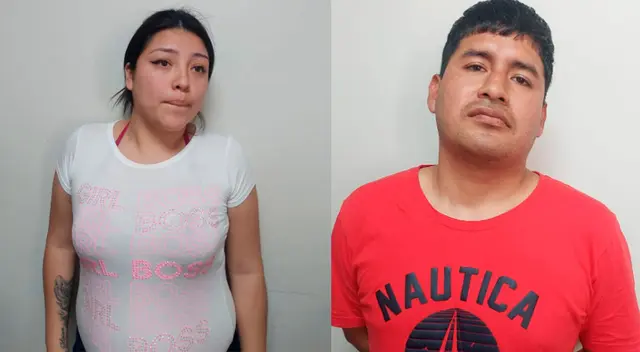 Embarazada y su cómplice fueron detenidos por la Policía Nacional. Embarazada y su cómplice fueron detenidos por la Policía Nacional.