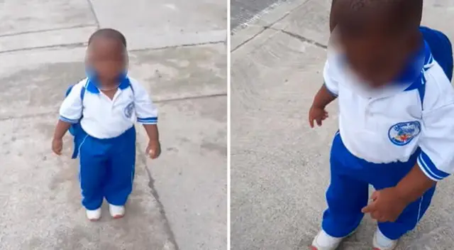 El tío de Yanfry grabó al infante en TikTok cuando iban camino al nido.