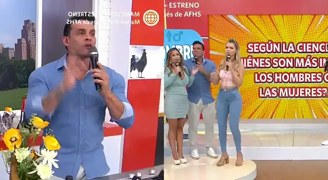 Christian Domínguez protagonizó curioso momento EN VIVO.
