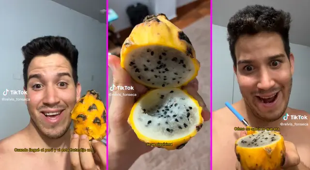 El joven no sabía de qué fruta se trataba y se comió cinco al hilo.