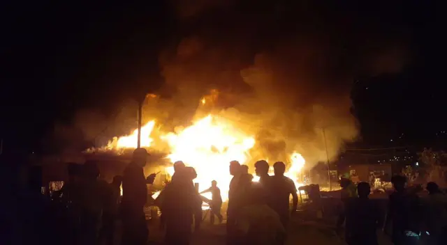 Según información del Ministerio de Salud (Minsa), la emergencia se registra en el kilómetro 23,5 de la avenida Túpac Amaru.