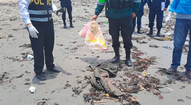 Cuerpo fue cercenado y abandonado en la playa de Huacho.