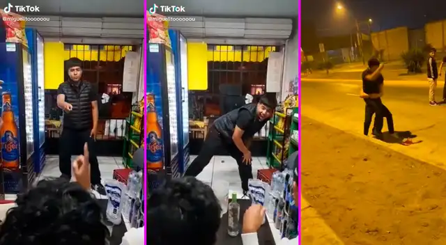 El joven y su amigo terminaron agarrándose de puñetazos.