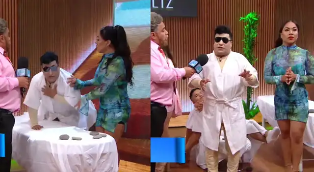 Jorge Benavides y su elenco preparan sketch sobre ampay de Deyvis Orosco en el sauna. Jorge Benavides y su elenco preparan sketch sobre ampay de Deyvis Orosco en el sauna.