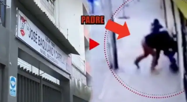 Padre de familia agarra a golpes a menor de edad por hacerle bullying a su hijo en Lince.