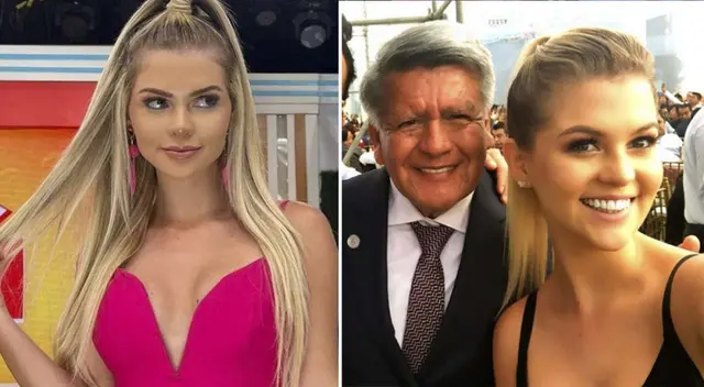 Brunella Horna presume a su suegro César Acuña. Brunella Horna presume a su suegro César Acuña.