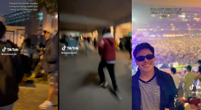 fanático grabó como habrían vulnerado la seguridad del concierto de Bad Bunny