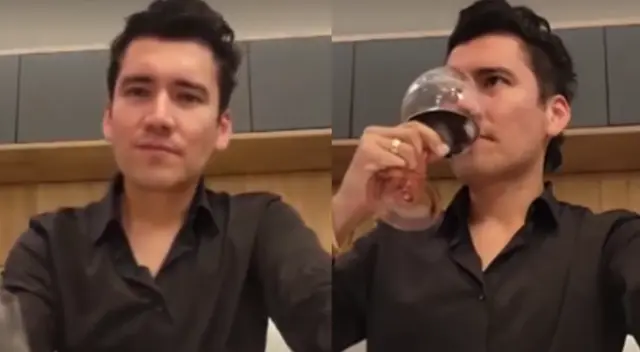 Ángelo Fukuy aparentemente captado pasado de copas.