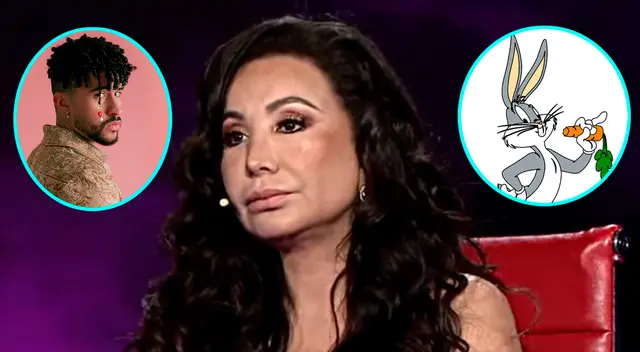 Janet Barboza confunde a Bad Bunny con Bugs Bunny.