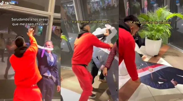 El joven fue muy "amable" con el mandatario. El joven fue muy "amable" con el mandatario.