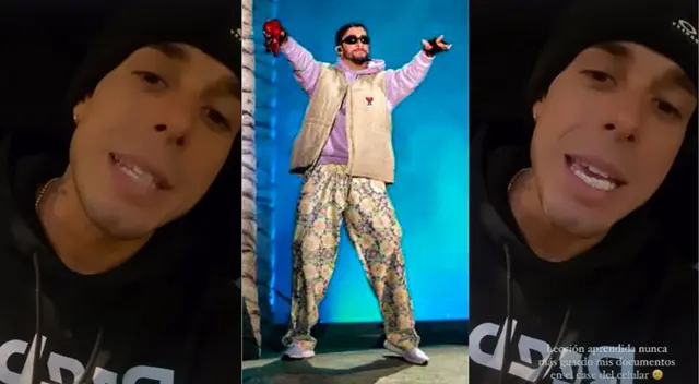Hugo García sufrió el robo de su celular en concierto de Bad Bunny
