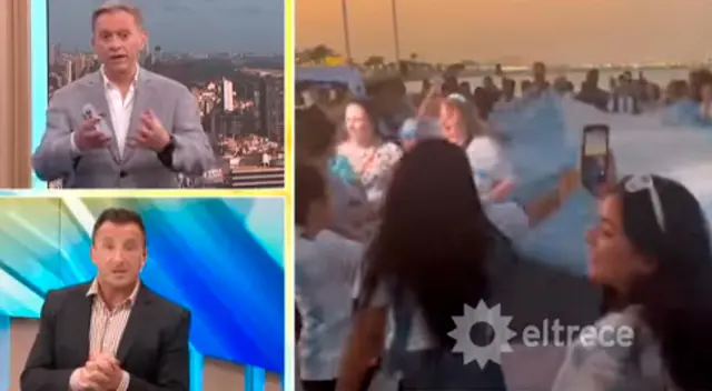 Argentina realizó banderazo pero con hinchas de otras nacionalidades. Argentina realizó banderazo pero con hinchas de otras nacionalidades.