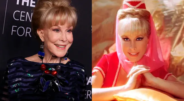 Barbara Eden tenía 34 años de edad cuando interpretó a Jeannie en Mi bella genio. Barbara Eden tenía 34 años de edad cuando interpretó a Jeannie en Mi bella genio.