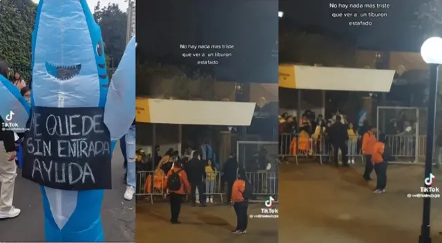 Tiburón fue estafado con entradas falsas Tiburón fue estafado con entradas falsas