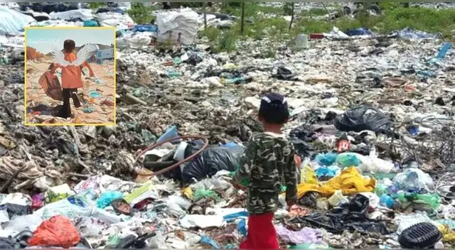 El niño de 8 años estaba junto a sus amigos para recoger los desperdicios que traía el camión de basura en Argentina.