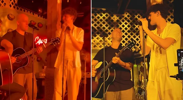 GianMarco se mostró feliz al lado de su hijo Fabián.