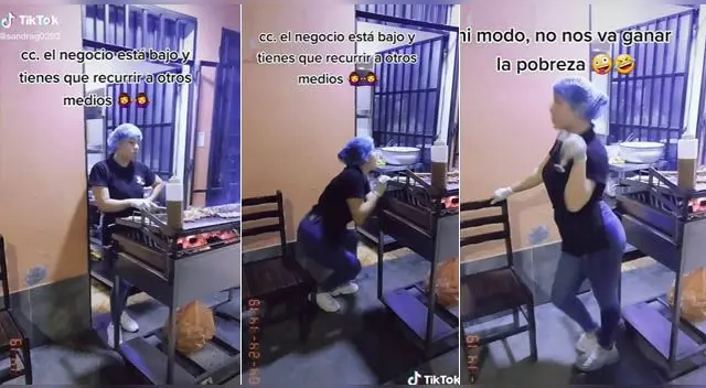 La joven utilizó curioso 'truco' para llamar la atención de los clientes. La joven utilizó curioso 'truco' para llamar la atención de los clientes.