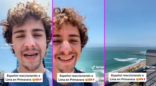 El joven español quedó impresionado con el paisaje limeño. El joven español quedó impresionado con el paisaje limeño.