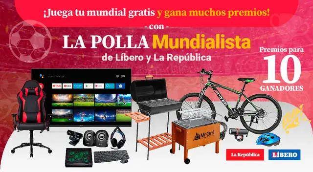 Participa en la 'La Polla Mundialista' de La República y Líbero.