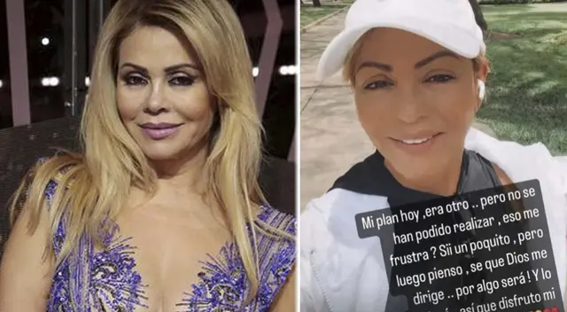 Gisela Valcárcel demuestra una vez más su fe en Dios.