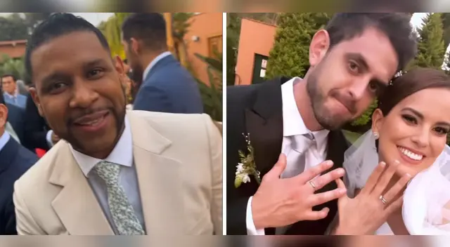 Edson Dávila en boda de Valeria Piazza. Edson Dávila en boda de Valeria Piazza.