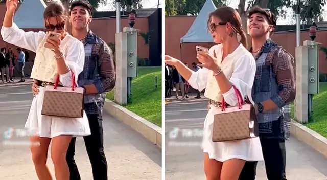 Ducelia Echevarría y Matías Ocho se lucen felices.