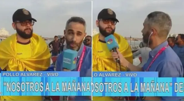 El hincha argentino fue troleado por el ecuatoriano, quien aseguró que le fue barato llegar a Qatar. El hincha argentino fue troleado por el ecuatoriano, quien aseguró que le fue barato llegar a Qatar.