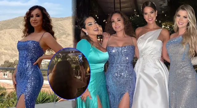 Ethel Pozo y Brunella Horna trolean a Janet Barboza por usar su trípode en boda de Valeria Piazza.