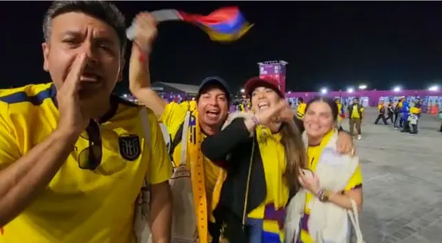 La alegría de los ecuatorianos se hace notar en Qatar. La alegría de los ecuatorianos se hace notar en Qatar.
