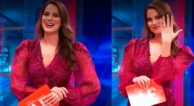 Valeria Piazza reaparece en noticiero tras su boda.