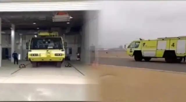 Camiones contra incendios del Aeropuerto Jorge Chávez