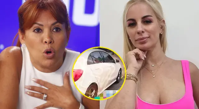 Magaly Medina es corregida en vivo por su producción por Dalia Durán Magaly Medina es corregida en vivo por su producción por Dalia Durán