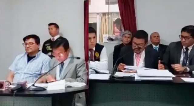 Juan Pablo Villafuerte mantuvo la calma durante la audiencia.